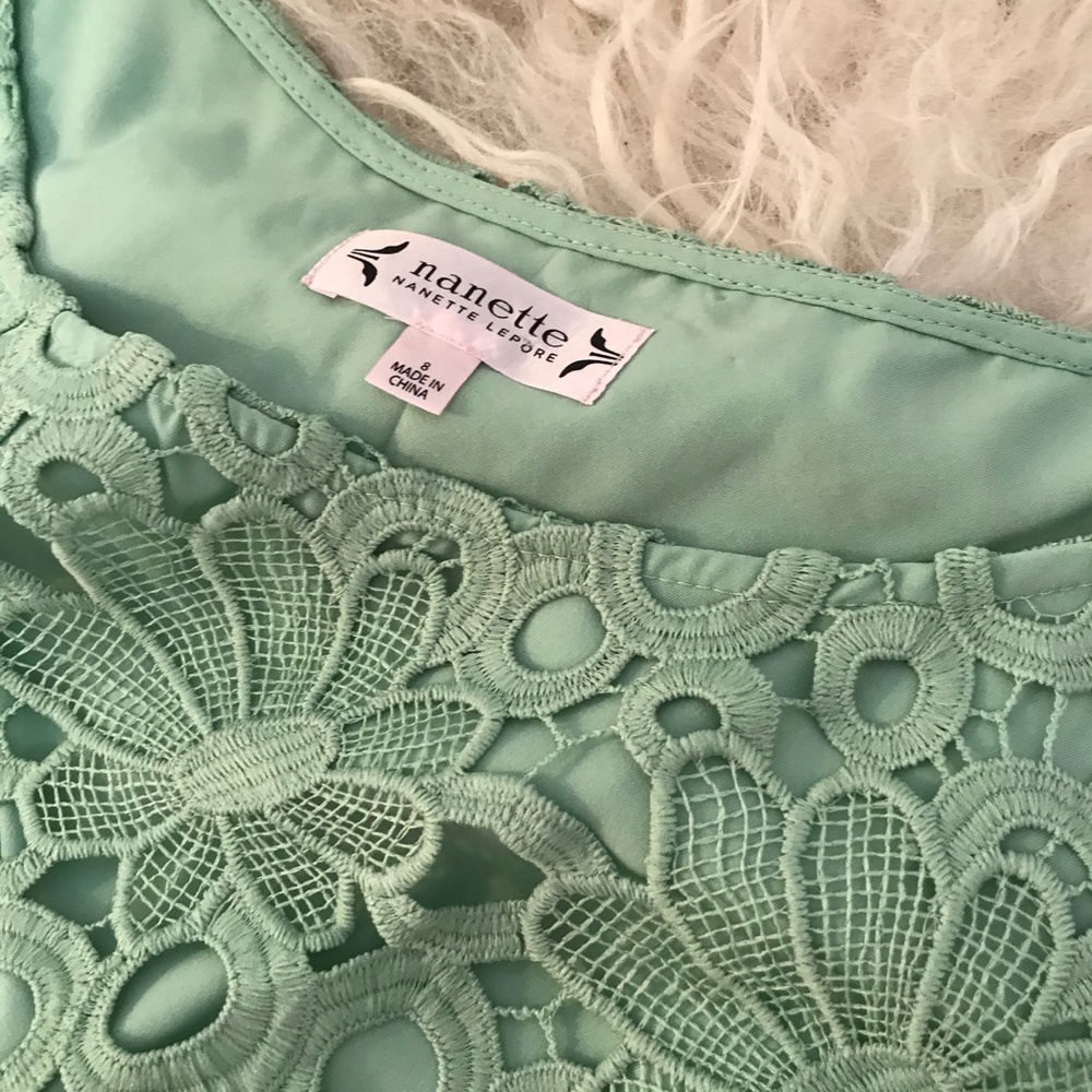Nanette Lepore Lace Peplum Sheath Dress - Picture 3 of 7
